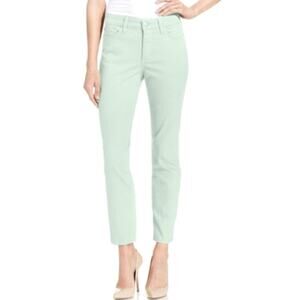 NYDJ  Clarissa Skinny Ankle Jeans Pastel Mint Green Women's 8
